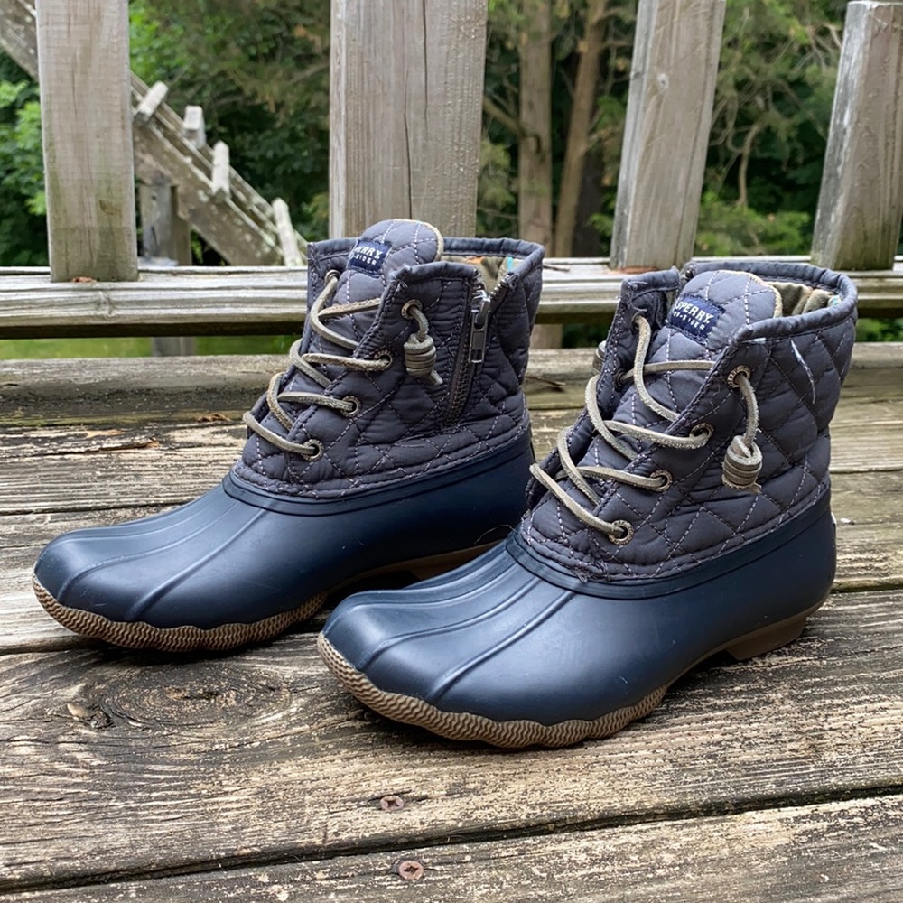 Gray Sperry top sider duck boots size 5
